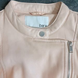NWOT Bar III leather jacket large
